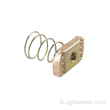 Faarf zinc plated Fréijoër Nut Nëss mat Springs